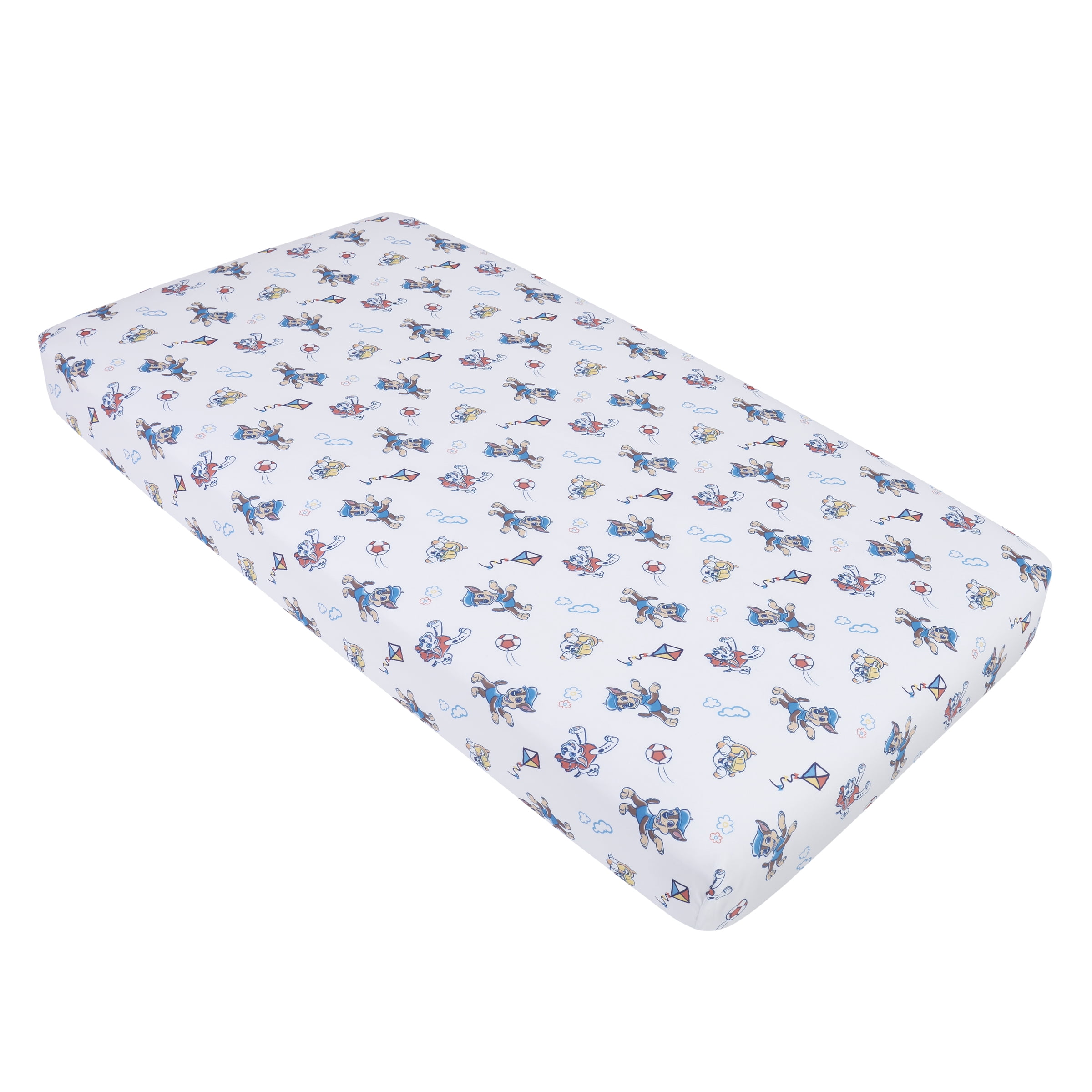Paw Patrol 3-Piece Toddler Bedding Set, Pups at Play, Toddler Bed, Blue