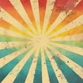 thumbnail image 6 of BANET Sun Sunshine Tablecloth, Abstract Hippie Retro Sunset Print Table Cloth Cover for Home Kitchen Dining Party Patio Indoor Outdoor, Round 46"-50, 6 of 8