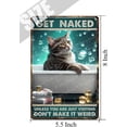 thumbnail image 5 of Cat Bath Metal Tin Retro Sign, Kitten Lovers Gift, Funny Bathroom Decor for Home Office Hotel, Bathroom Hanging Decor, Home Decor, Funny Toilet Metal Sign, New Home Gift 5.5x8 Inch, 5 of 7