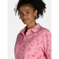 thumbnail image 5 of No Boundaries Micro Fleece Pajama Shirt and Pant set, 2-Piece, Sizes XS-XXL, 5 of 5