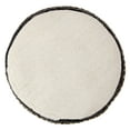 thumbnail image 7 of LR Home Round Black/Gray Striped Cotton and Jute Pouf Ottoman, 14" H x 18" W, 7 of 7