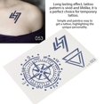 thumbnail image 1 of Tatuajes Temporales Impermeables, Impermeable de larga duración Etiqueta autoadhesiva del tatuaje, Plantilla de patrón de tatuaje temporal Papel, Patrón de tatuaje para hombres (#4) Unbranded JM26138-04, 1 of 8