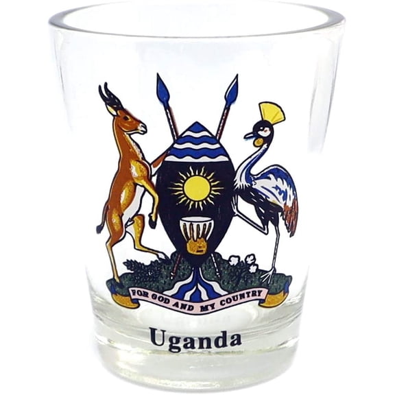 Uganda Coat Of Arms Shot Glass