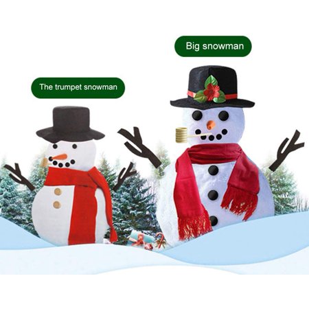 Gohope Christmas Snowman Decorating Kit Snowman Making Kit Winter