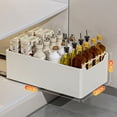 thumbnail image 2 of Sturdy carbon steel pull-out gabinete organizer: adhesive roll-out cajones para under sink, metal pantry pull-out estantes para kitchen y bathroom, 2 of 6