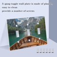 thumbnail image 3 of Yayeee Toggle Light Switch Wall Plate 2-Gang 4.56"x4.48" Decorative Outlet Cover, Lake, 3 of 7