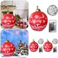 thumbnail image 4 of 3 Uds 60cm Inflable Navidad PVC Resplandor Fiesta Nuevo (letra 2) Rojo, 4 of 5