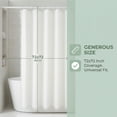 thumbnail image 7 of Unique Bargains Boho Plaid Blend Shower Curtain Sets with Hooks White 72"W x 72"L, 7 of 7