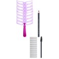 thumbnail image 3 of Eyebrow Stencil Kit, Reusable Eyebrow Shaping Templates Set with Waterproof Eyebrow Pencil, Eyebrow Razors and Eyebrow Brush, Long‑Lasting Brow Makeup Tool for Beginners, 3 of 5