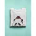 thumbnail image 3 of Hipster Panda Head Sweatshirt Men -Image by Shutterstock, Male Small, 3 of 4