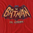 thumbnail image 2 of Batman Classic Tv in Color Women's T Shirt, Red, 2X-Large, 2 of 6