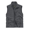 thumbnail image 2 of Mens Vests Outerwear Windproof Lightweight Softshell Vests Sports Sleeveless Jacket for Golf Hiking Fishing Running, S, 2 of 8