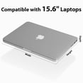 thumbnail image 6 of Vena 15.6 Inch Macbook Sleeve, Padded Laptop Sleeve Shockproof Water Resistant Protective Slim Carrying Case Bag with Front Pouch Pockage, Durable for Notebook, Lenovo, Dell HP, Black, 6 of 8