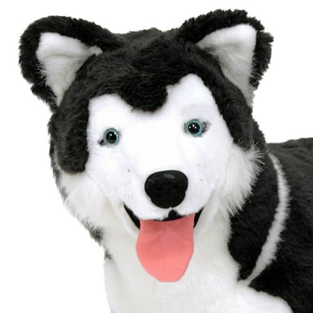 Melissa & Doug Giant Siberian Husky - Lifelike Stuffed Animal Dog (over 2 feet tall)