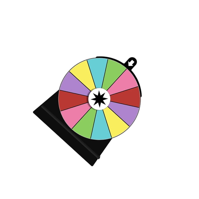 bedienty Color Rotating Wheel Editable Roulette Wheel 12 Restaurant Gatherings for Shops Slots 12 Slots