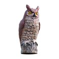 thumbnail image 2 of Sukalun Owl Decoy Bird Garden Scarecrow Realistic Plastic Protector 17*17*38cm, 2 of 9