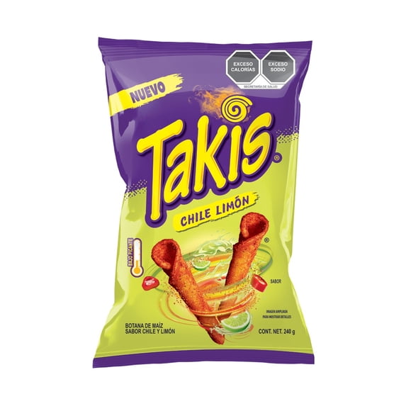 Botana de maíz sabor chile limón 240g