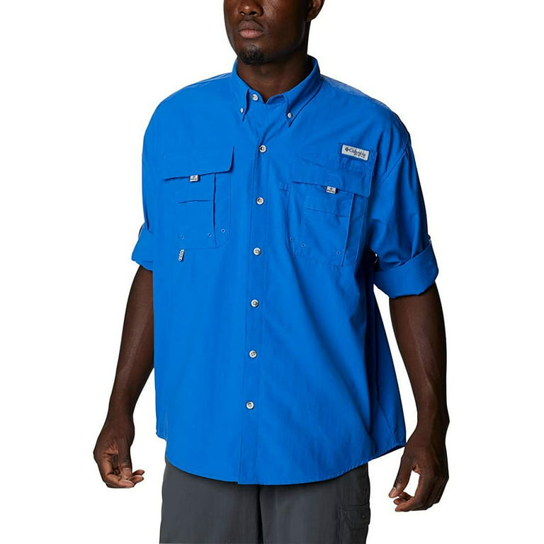 Cabelas Guidewear Shirt Mens XL Blue Button-Down Nylon Vented Fishing  Safari L/S 