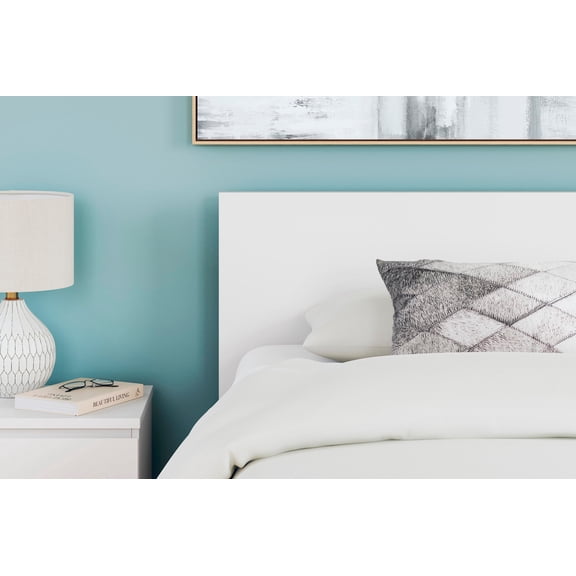 Signature Design by Ashley Onita Twin Panel Headboard, White Modern Minimalist Design