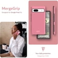 thumbnail image 6 of TUDIA MergeGrip Google Pixel 7a Case Military Grade Dual Layer Heavy Duty - Smokey Pink, 6 of 7