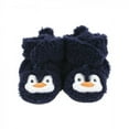 thumbnail image 4 of Hudson Baby Infant Boy Trapper Hat, Mitten and Bootie Set, Navy Penguin, 6-12 Months, 4 of 7
