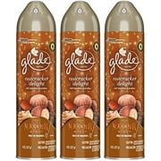 Glade Air Freshener Spray - Nutcracker Delight - Net Wt. 8 Oz (227 G) Per Can - Pack Of 3 Cans