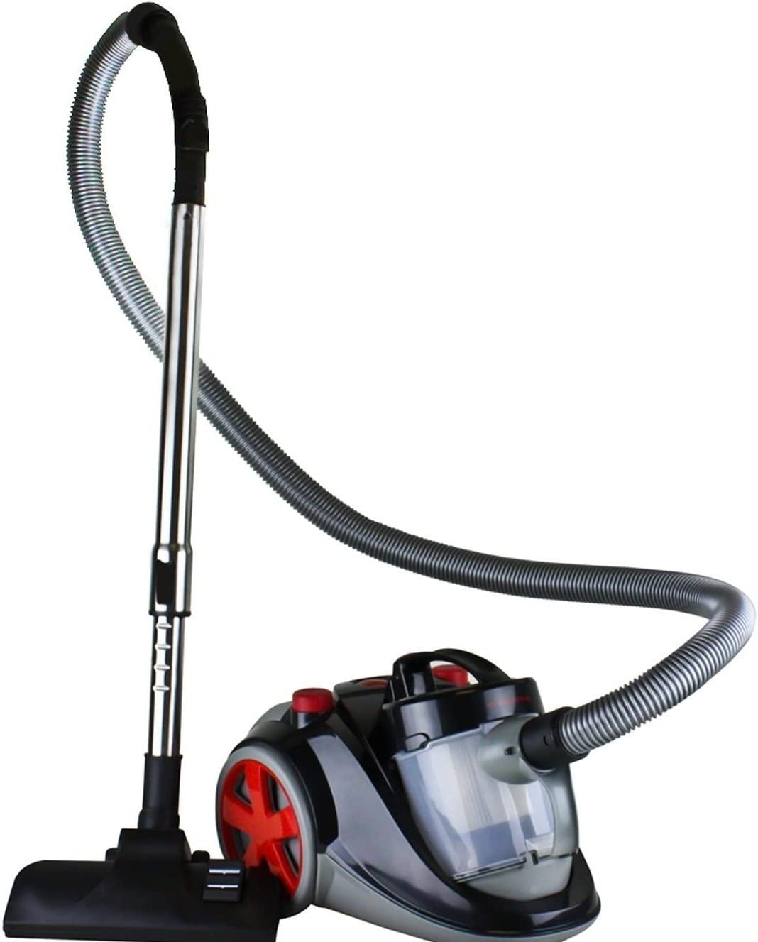OVENTE Electric Bagless Canister Vacuum Cleaner 1.5L Dust Cup, Portable Corded Suction Lightweight Machine with Cleaning Tool Easy Clean for Hard Floor or Carpet