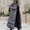 01 Gray, variant on Women's Winter Long Puffer Coats Hooded Zip Up Casual Thickened Down Jackets Trendy Warm Clothes Outerwear