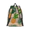 thumbnail image 3 of Daiia Pineapples Palm Leaves Vintage Canvas Backpack for Men and Women ,Hiking Backpack,Travel Laptop Bag for School,Large Capacity Backpack, 3 of 8