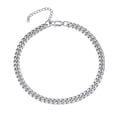 thumbnail image 1 of Pulsera de tobillera PROSTEEL cubana gruesa Acero inoxidable joyería de pie verano Boho, 1 of 6