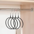 thumbnail image 3 of WHAMVOX 4pcs Scarf Hanger Round Ring Belt Hanger Rack Shawl Organizer for Closet, 3 of 8
