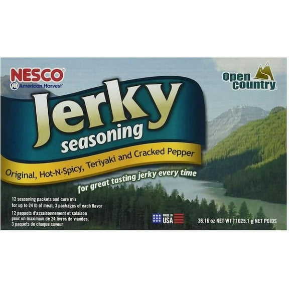 NESCO® BJV-25 Jerky Seasoning Variety Pack, 12 Pack