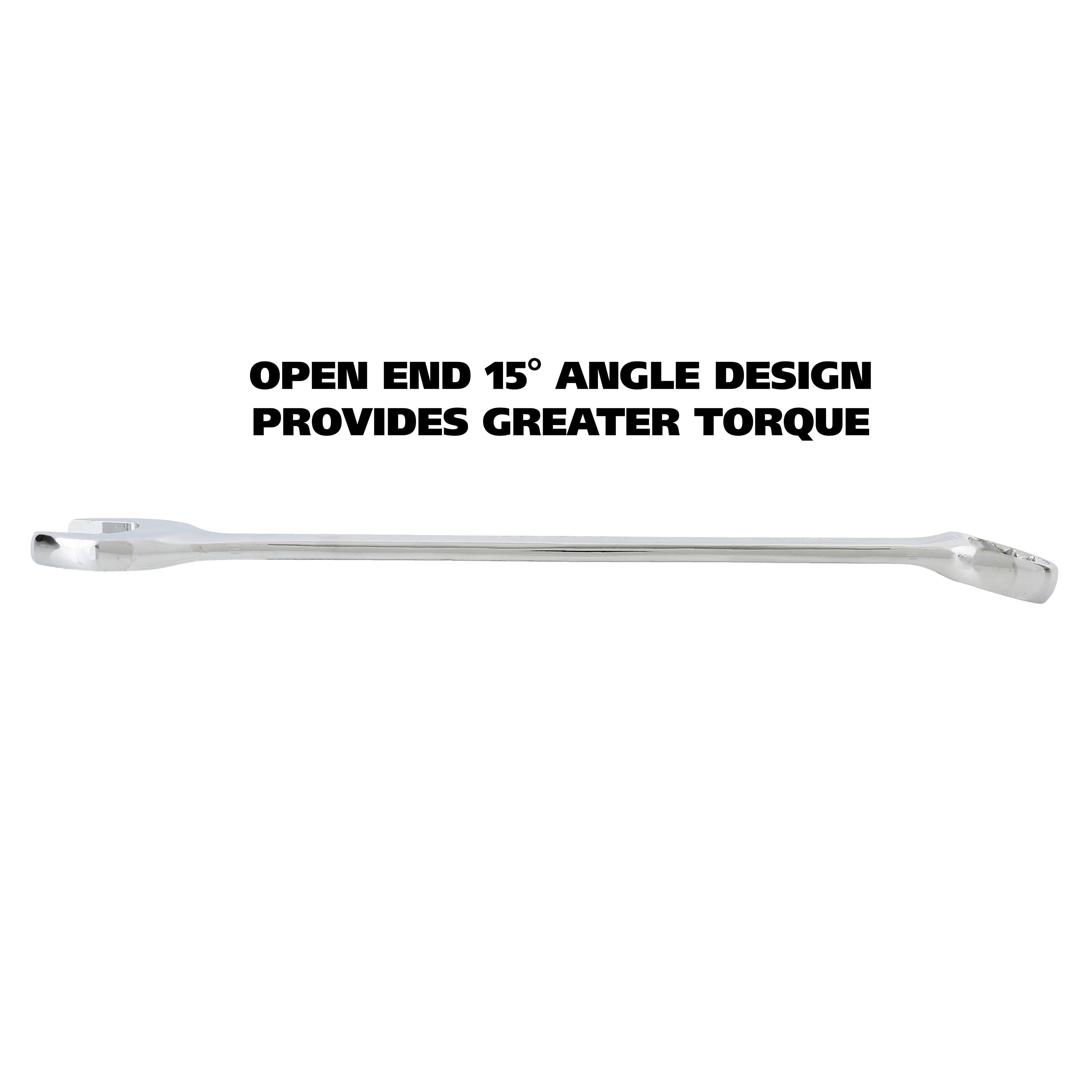 GreatNeck Combination Wrench SAE Set with Rack, Drop Forged Steel, 11 Piece