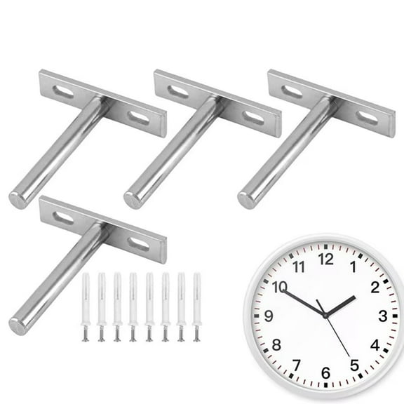 Floating Shelf Brackets Heavy Duty 3 Inch Metal Wall Shelving Holders Supports New