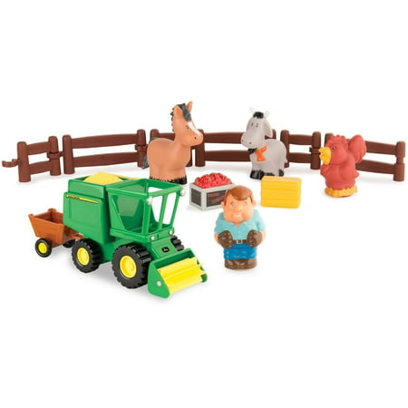 John Deere 1st Farming Fun, Harvest Time, Toddler Tractor Set, 20