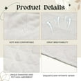 thumbnail image 6 of 20 Pcs Bra Liners Sweat Absorbent Bra Pads, Size 18×3 Inches, 3-Layer Washable Cotton Breast Pads(M), 6 of 8