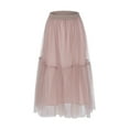 thumbnail image 1 of Vedolay Fringe Skirt Women's Everyday Soft Skirt,B L, 1 of 5