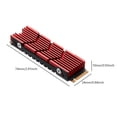 thumbnail image 2 of Enfriador SSD de aleación de aluminio con disipador de calor M.2 2280 para consola de juegos PS5 (rojo), 2 of 4