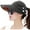 Black, variant on Sun Hats for Women Wide Brim UV Protection Summer Beach Packable Visor