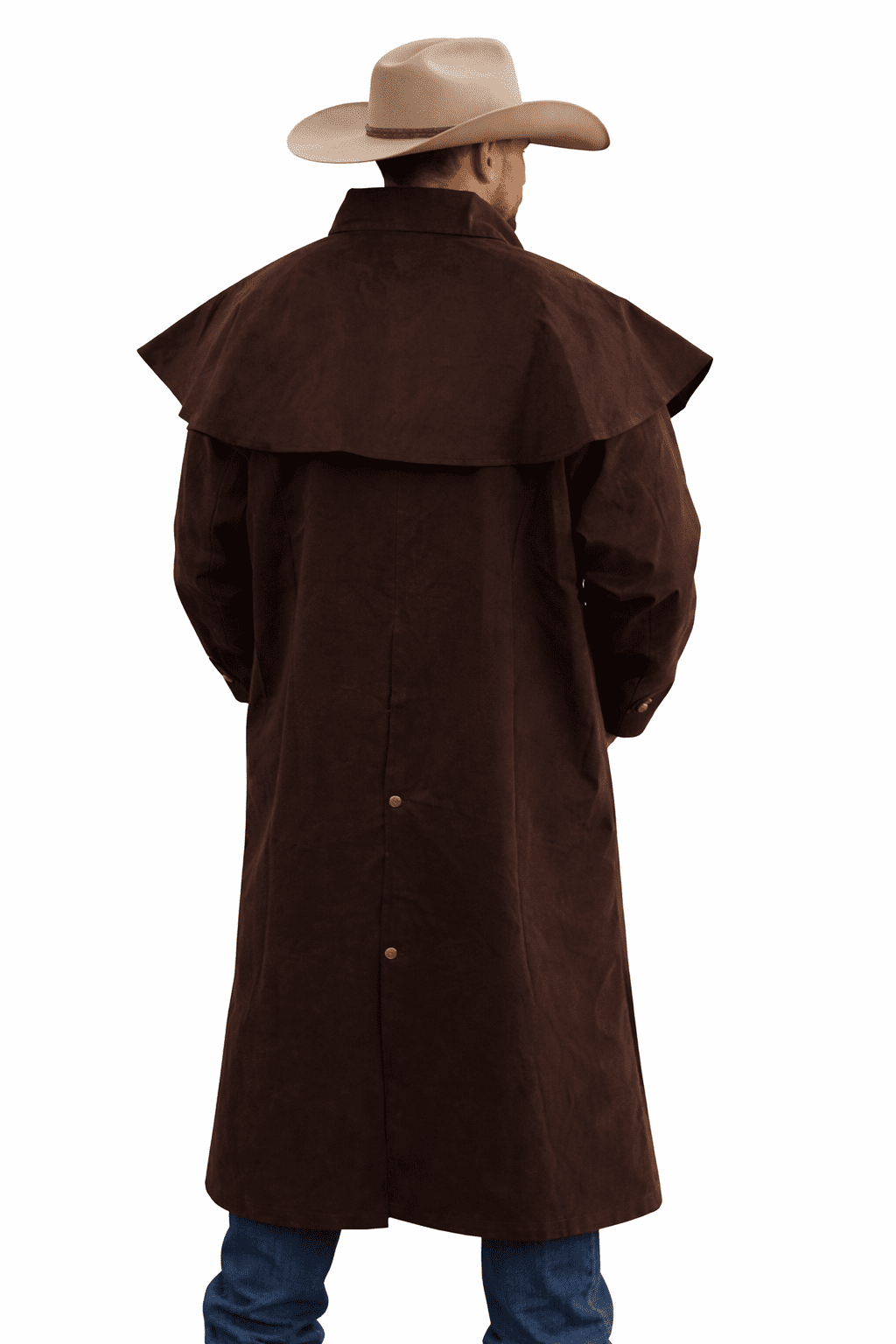 3XL Mens Oilskin Western Australian Waterproof Duster Coat Jacket