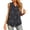 Black, variant on SHenli Womens Double Lined Tank Tops V-Neck Business Casual Outfit Shirts Linen Cotton Spring Vacation Outfits Tees