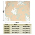 thumbnail image 5 of Pastel Floral Textures Throw Blanket, Fluffy Soft Cozy Blanket Flannel Plush Microfiber Couch Throw 40"x30", 5 of 7