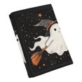 thumbnail image 2 of FUIALDOLG Children's Wallet Cute Witch Ghost Print Wear-Resistant Trifold Card Wallet for Travel, Polyester Large Capacity Kids Trifold Wallet, 2 of 6