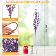 thumbnail image 2 of Ramo de jazmines Wootkey con flores artificiales, 5 unidades, 75 cm, color morado, 2 of 9