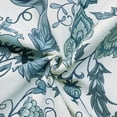 thumbnail image 5 of Jacobean Garden Light Filtering Dual Header Curtain Panel 52 x 63 in Blue, 5 of 7