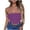 Dark Purple, variant on Summer Tube Tops for Women Strapless Printed Bandeau Tops Vacation Going Out Casual Yoga Exercise Chest Wrap Tank Blouse Vacation Shirts
