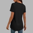 thumbnail image 3 of Livrdious Womens Summer Tops Short Sleeve V Neck Casual Shirts Curved Hem Flowy Tee Trendy 2026 Basics Tunic Tshirt, S-2X, 3 of 6