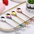 thumbnail image 4 of Gold Tea Handle Stirring Long Spoons Iced set Spoons Creative Kitchen，Dining & Bar, 4 of 7