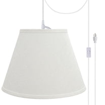 Aspen Creative 70301-21, One-Light Plug-In Swag Pendant Kit with Bell ...