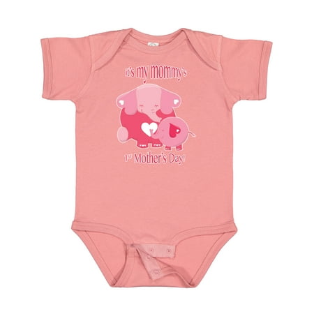 

Inktastic It s My Mommy s 1st Mother s Day Gift Baby Boy or Baby Girl Bodysuit